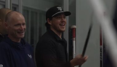 Tom Wilson tries to get TJ Oshie to come out of retirement during Capitals practice: ‘I need you on the ice. Right side.’