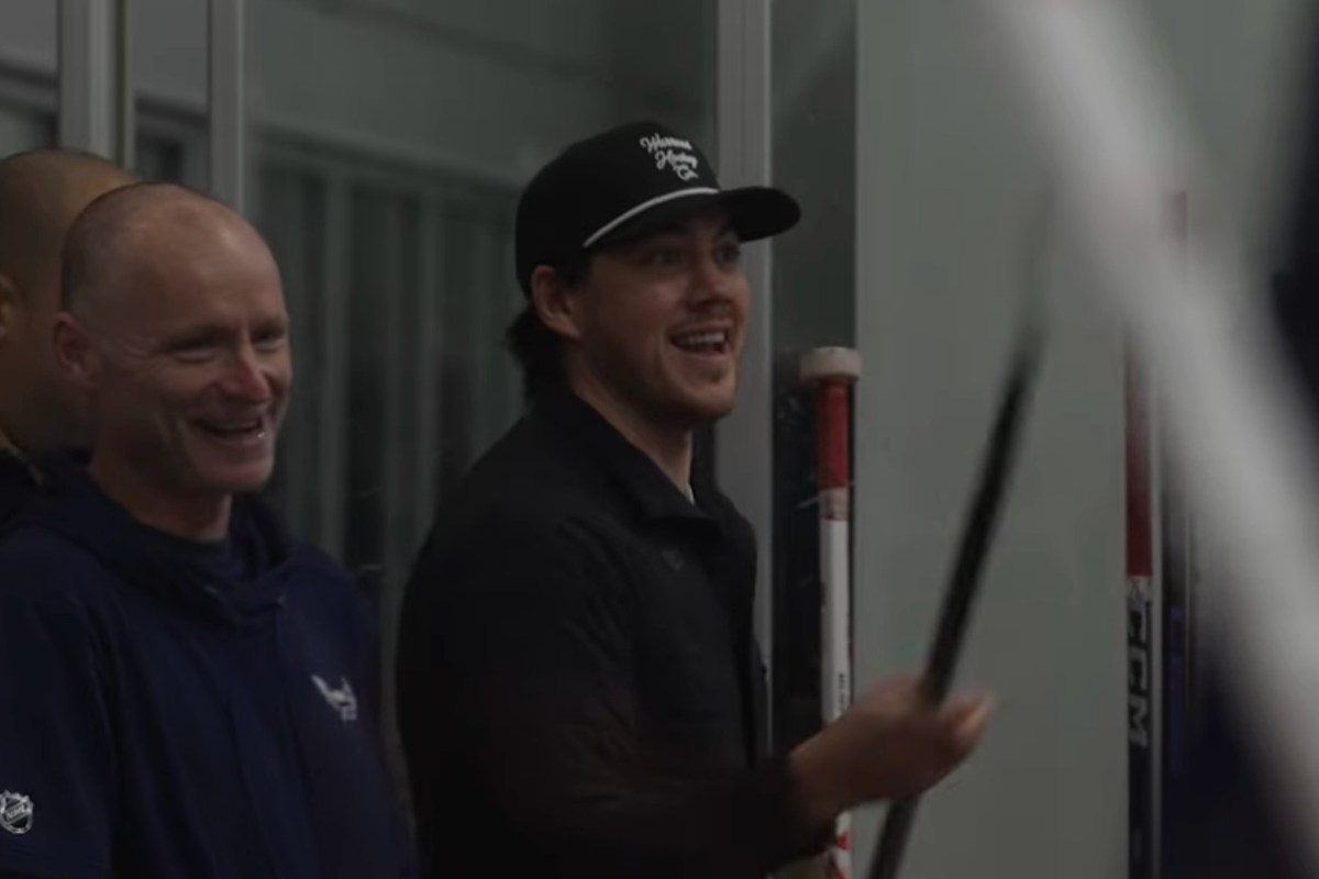 Tom Wilson tries to get TJ Oshie to come out of retirement during Capitals practice: ‘I need you on the ice. Right side.’