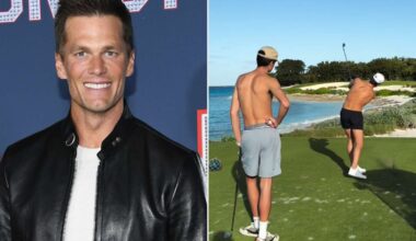 Tom Brady and Son Jack Play a Shirtless Round of Golf Before Christmas