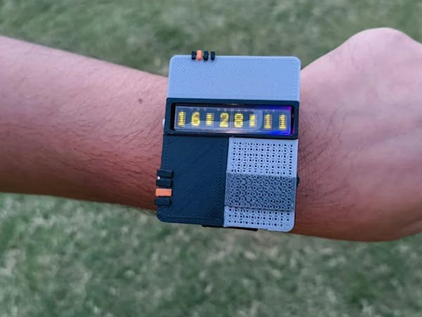 Ashutosh Dash's H-CUBE Is a Retro-Themed, Feature-Packed Espressif ESP32-S3 Smartwatch