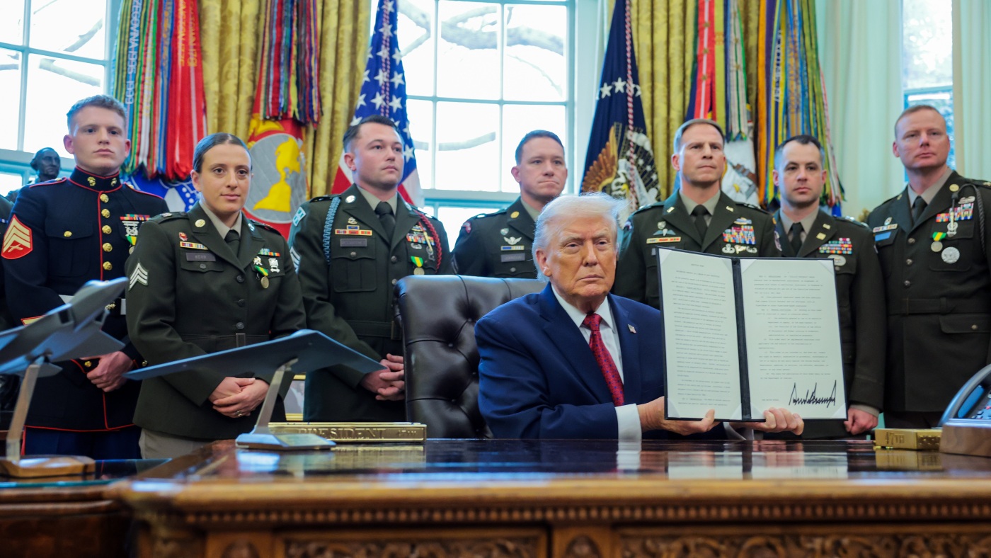 Trump pivots U.S. fentanyl fight from public health to drug war : NPR