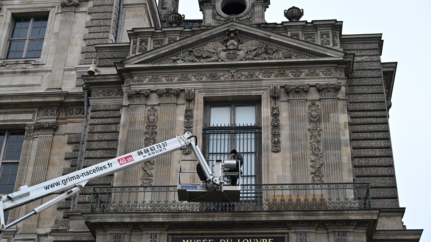 Louvre Museum installs security bars after $102M jewel heist
