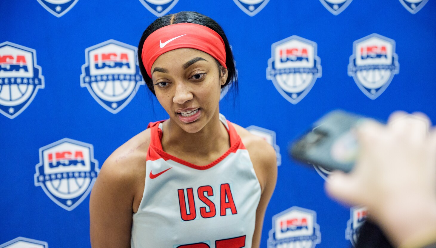 From USA Basketball camp, Sky star Angel Reese quiets fears about a departure from Chicago