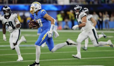 Jim Harbaugh: Justin Herbert is a superhero quarterback