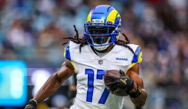 Monday Night Football: Davante Adams is inactive; Drake London will play