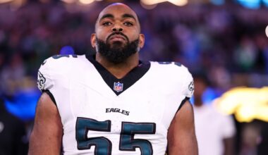 With Jalen Carter out, Brandon Graham has moved to defensive tackle