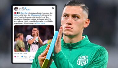 Jay Idzes of US Sassuolo