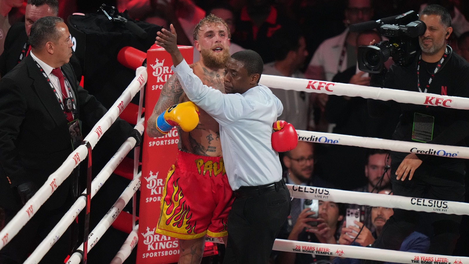 Jake Paul reports 'double broken jaw' from his KO loss to Anthony Joshua