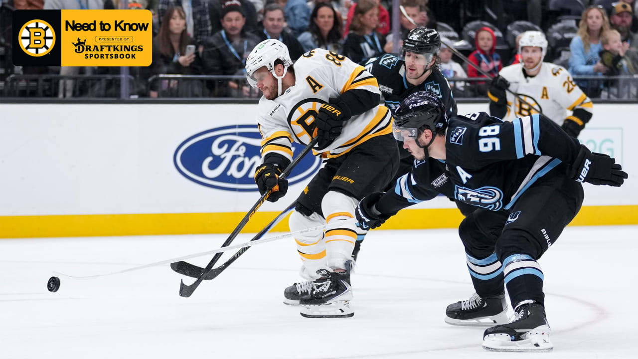 Need to Know: Bruins vs. Mammoth