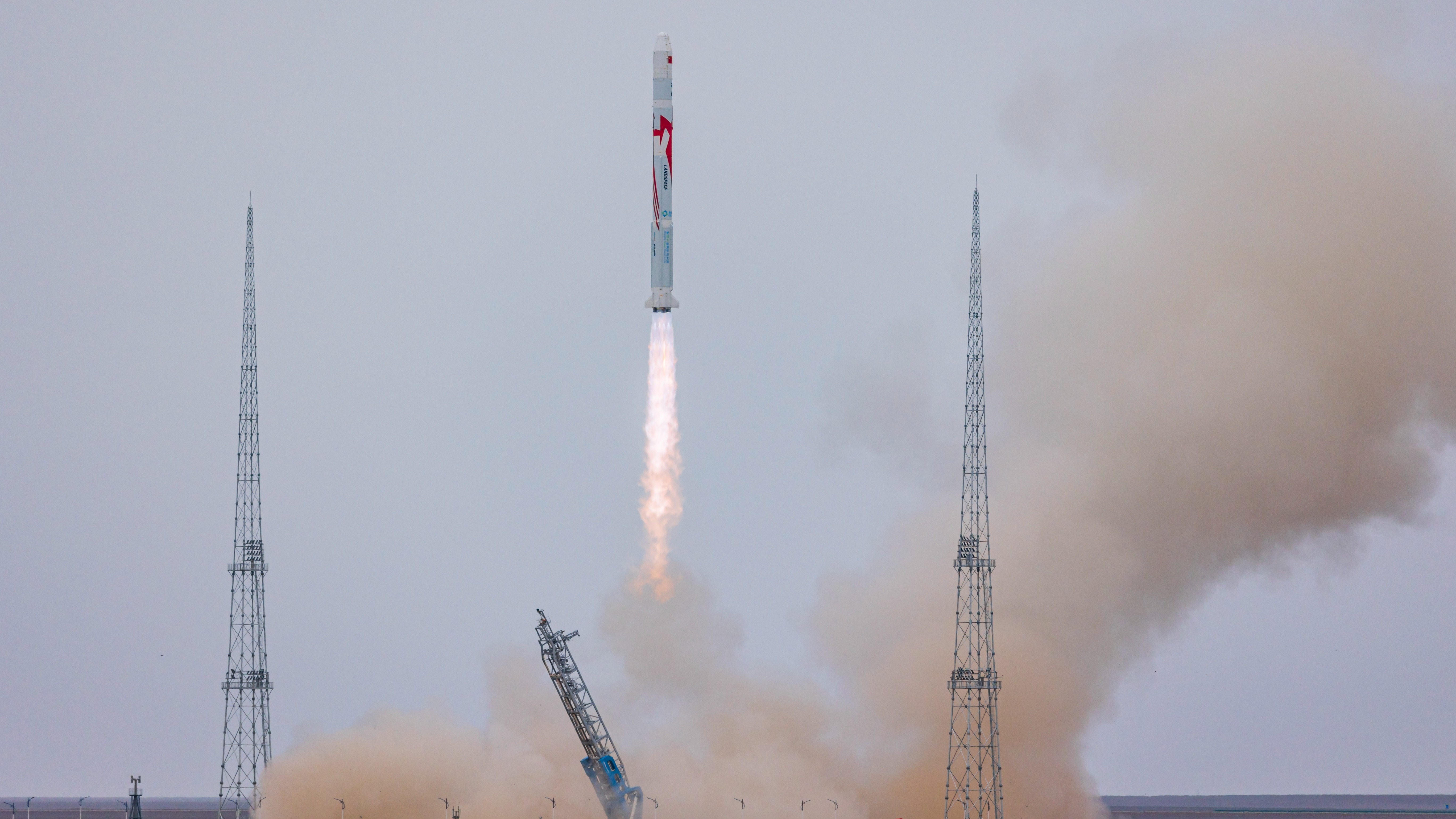 Landspace's methane-fueled Zhuque-2 carrier rocket blasts off from China's Jiuquan Satellite Launch Center on July 12, 2023.