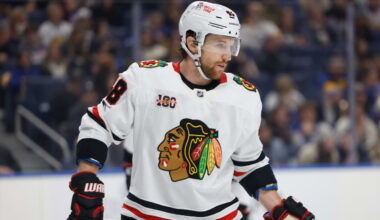 Grzelcyk fined maximum for cross-checking in Blackhawks game