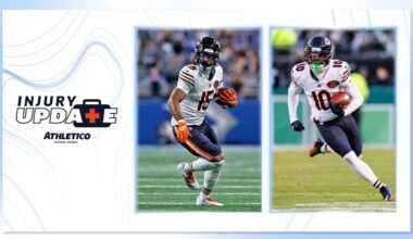 Bears receivers Rome Odunze, Luther Burden III ruled out of Packers game