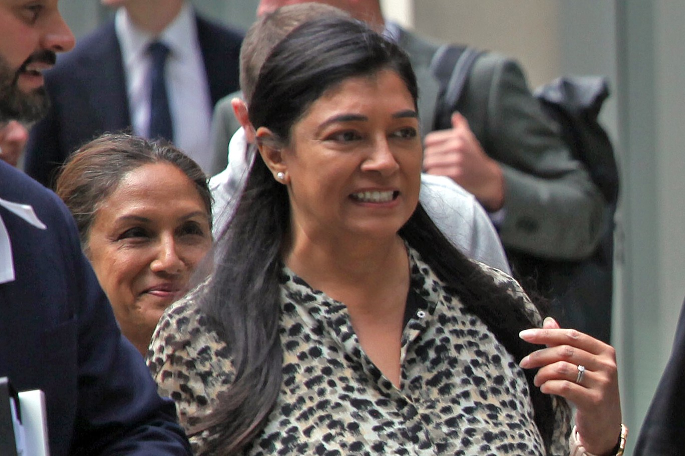 Bhavenetta Stewart-Brown outside High Court after a hearing in a dispute over her father's estate.
