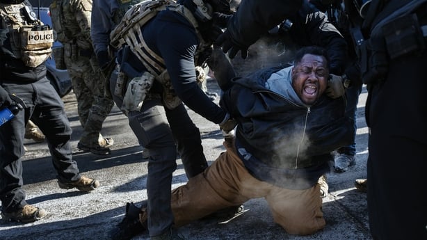 ICE officers clash with protesters