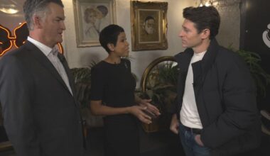 Tony Dokoupil broadcasts CBS Evening News from Chicago's Eleven City Diner