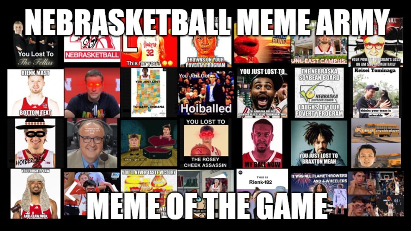 Nebrasketball Meme of the Game: NU vs. NU Edition