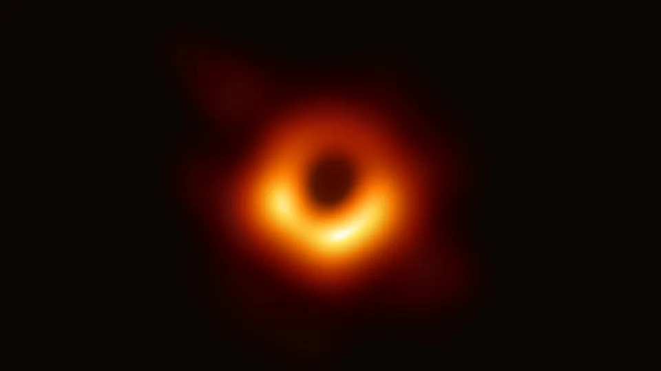 The Event Horizon Telescope, a planet-scale array of eight ground-based radio telescopes forged through international collaboration, captured this image of the supermassive black hole and its shadow that's in the center of the galaxy M87.