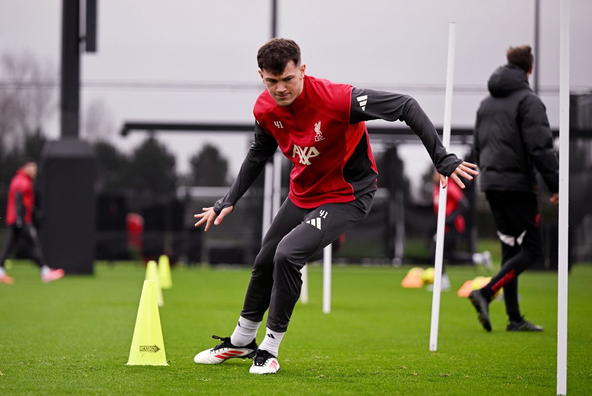 Calvin Ramsay in training for Liverpool