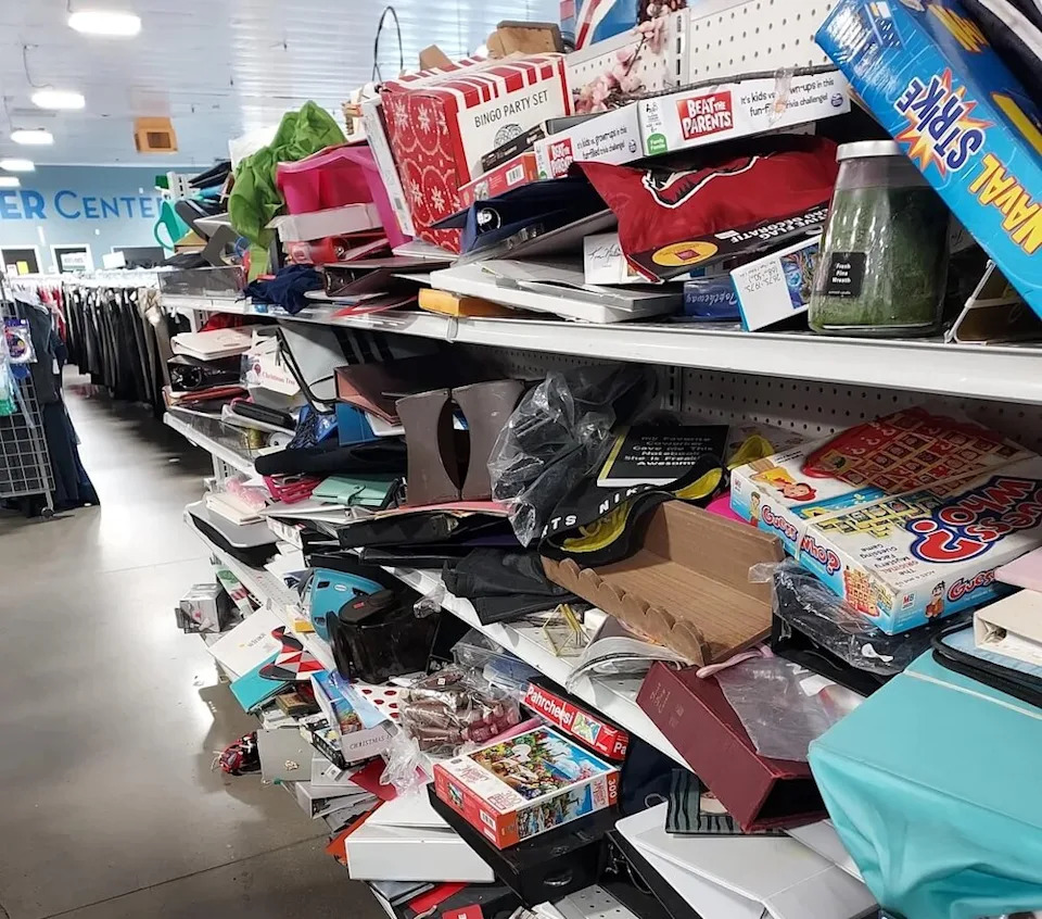 One Redditor shared a collection of pictures from a Goodwill store that appeared to have seen much better days.