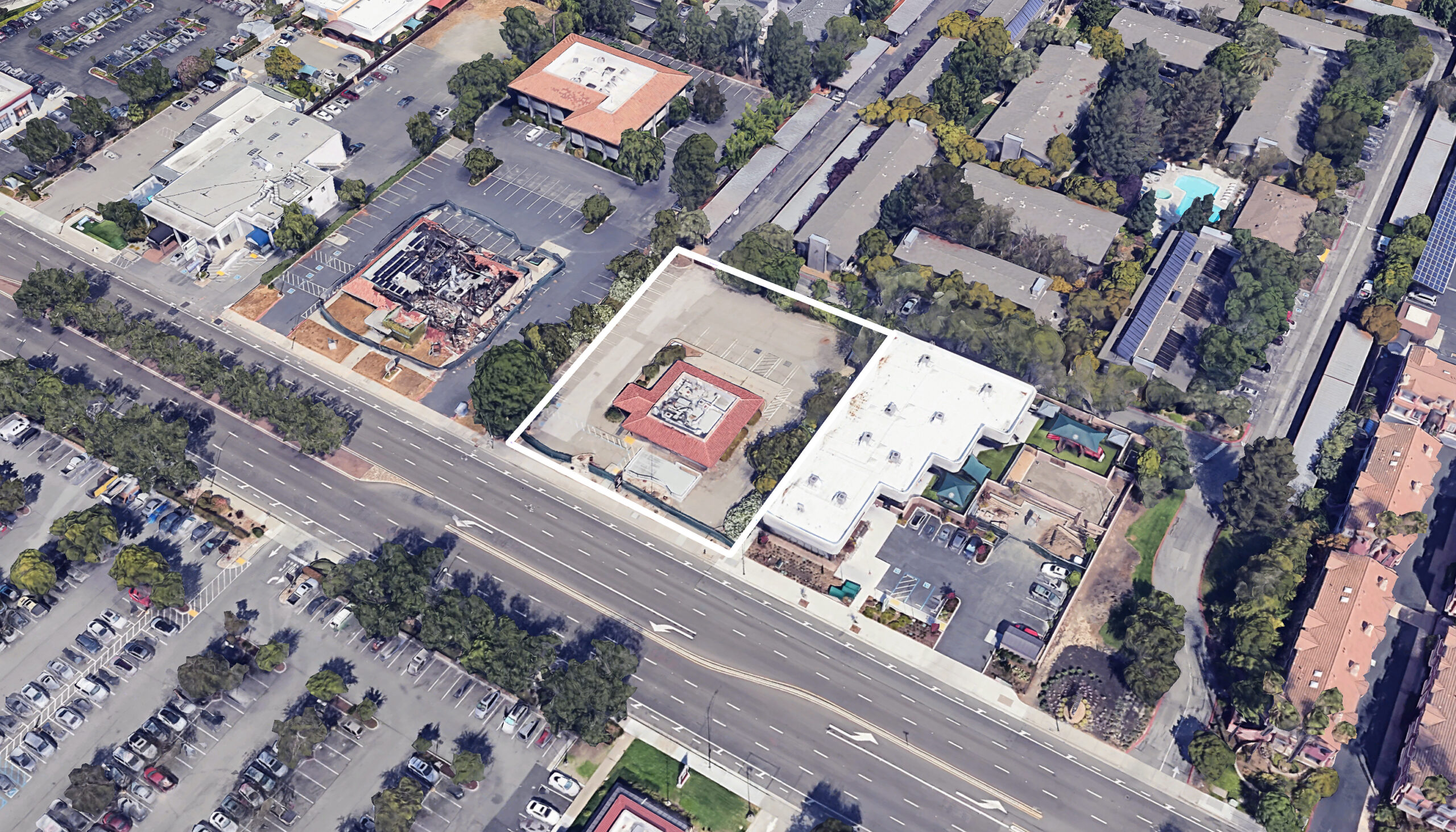1000 South De Anza Boulevard, image via Google Satellite