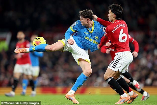 Lisandro Martinez also felt Amorim's wrath as United limped to a draw against a Wolves team who had two points all season