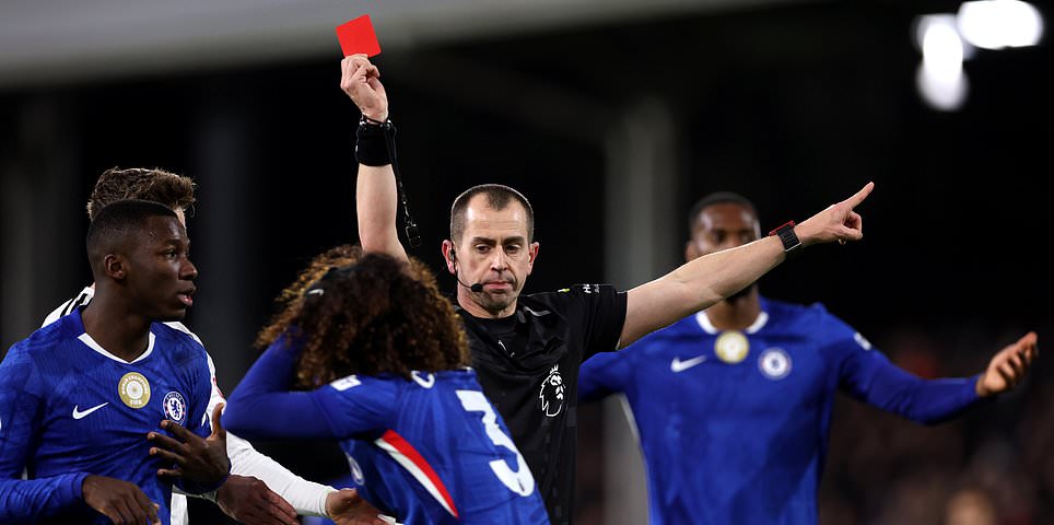 Fulham vs Chelsea - Premier League LIVE: Latest score, team news and updates as Marc Cucurella is SENT OFF in front of new manager Liam Rosenior