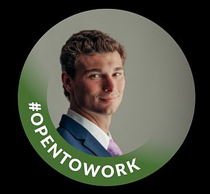 Mendoza even changed his profile picture to include the #OpenToWork LinkedIn branding