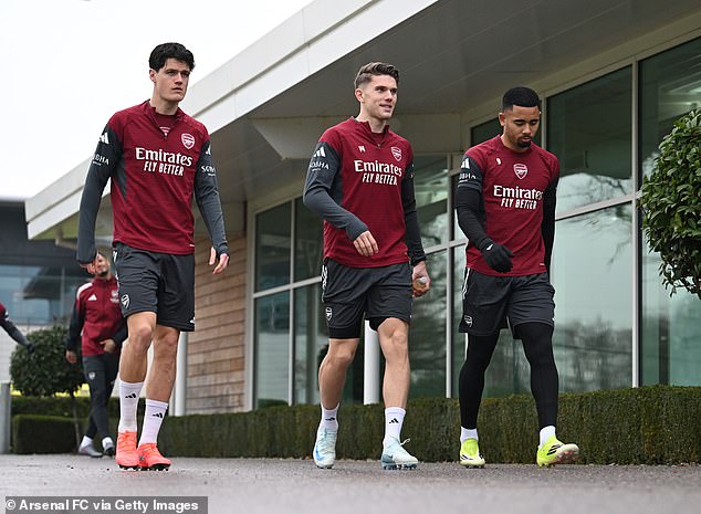 Competition for the forward positions at Arsenal is firece and Gyokeres will feel Jesus (right) breathing down his neck after his brace in Milan