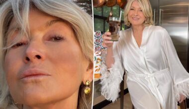 Martha Stewart, 84, ditches makeup and slips into sexy lingerie for morning glow-up
