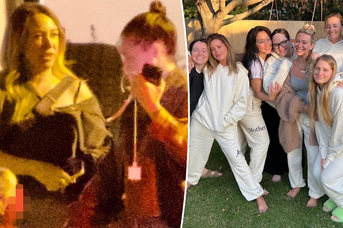 Ashley Tisdale and Haylie Duff put on united front for family outing amid toxic mom group drama