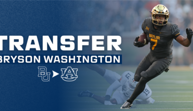 Auburn lands coveted Baylor RB transfer Bryson Washington