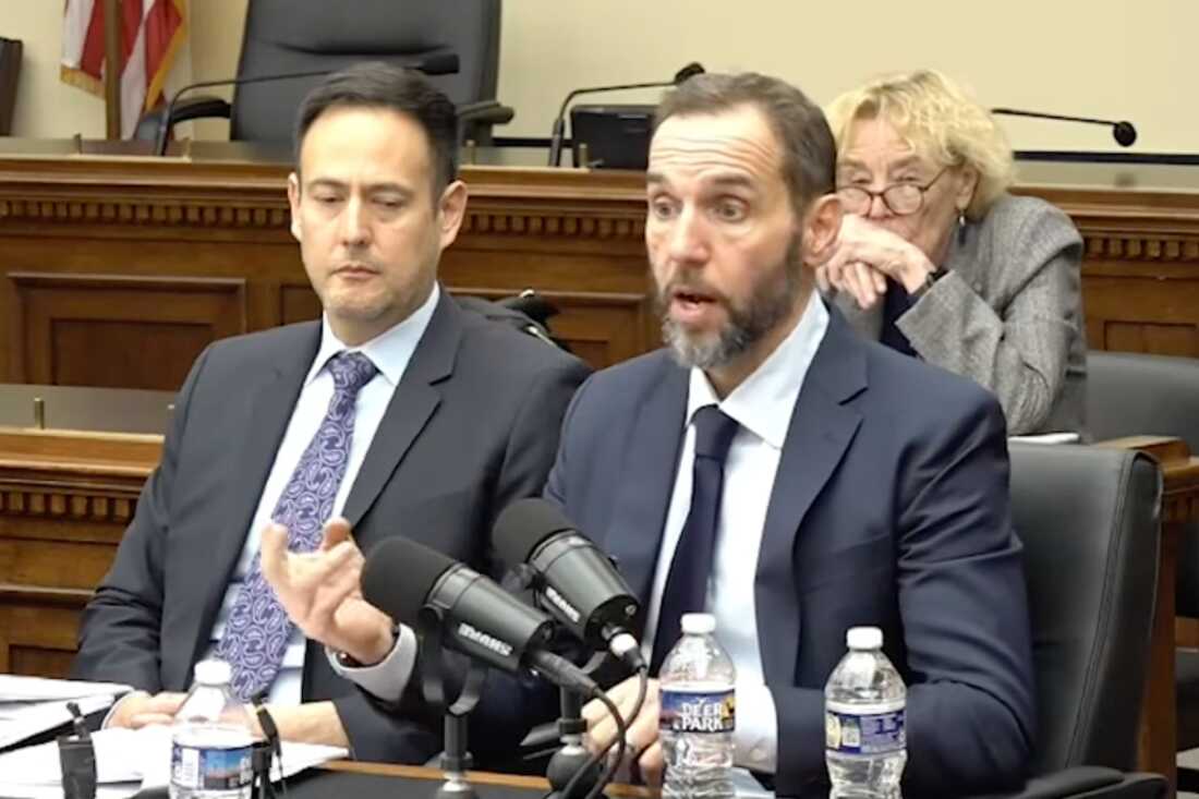 In this image from video released by the House Judiciary Committee, former special counsel Jack Smith speaks during a deposition Dec. 17, 2025, at the U.S. Capitol in Washington.