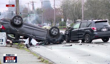 Police investigate deadly multi-car crash in Everett, WA