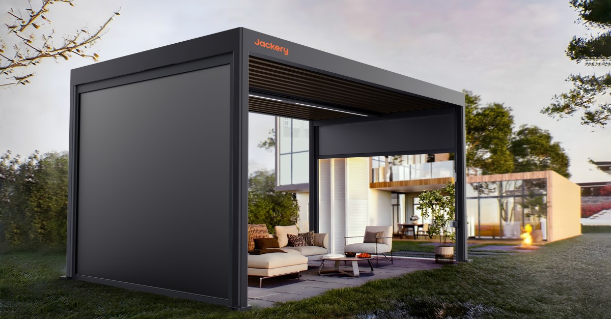 Jackery’s expensive solar-powered Gazebo is a good DIY idea