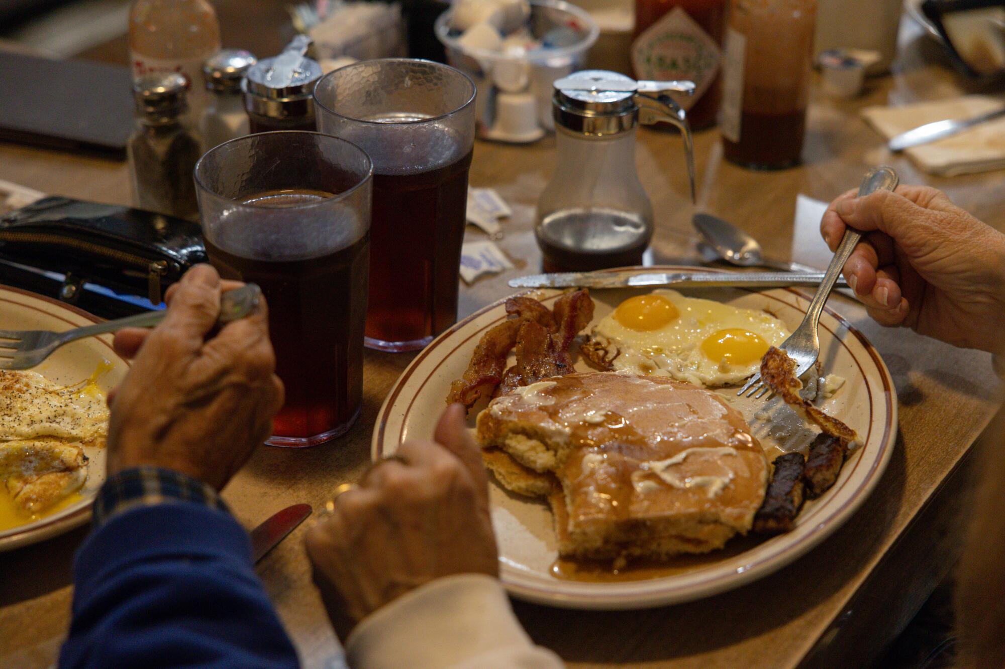 A plate of breakfast from the Original Saugus Cafe. 
