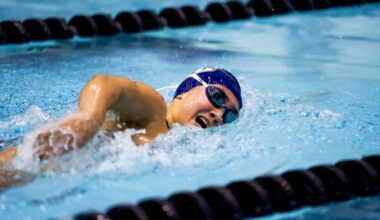 SCSU Women's Swimming and Diving Bests United States Merchant Marine Academy 199-90