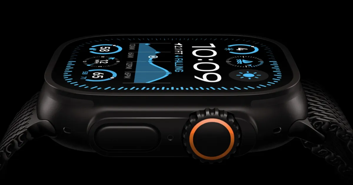 Black Apple Watch Ultra 2 w/ the gorgeous matching Milanese Loop now $200 off (All sizes)