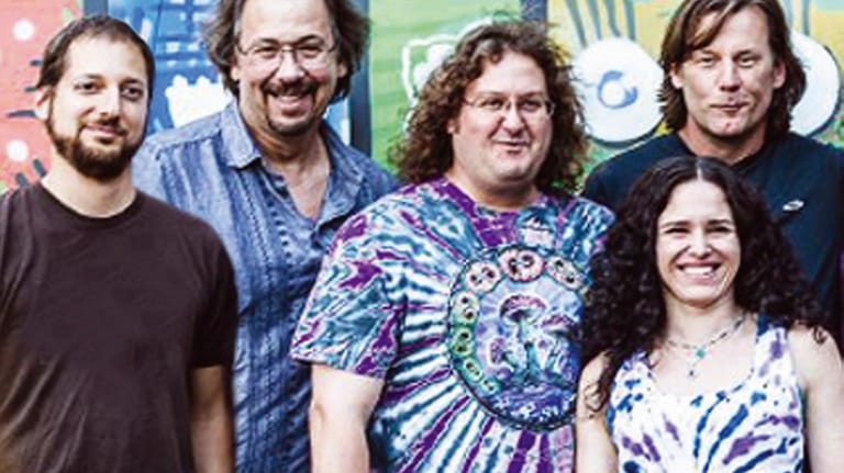 The members of Half Step, a Grateful Dead tribute band.