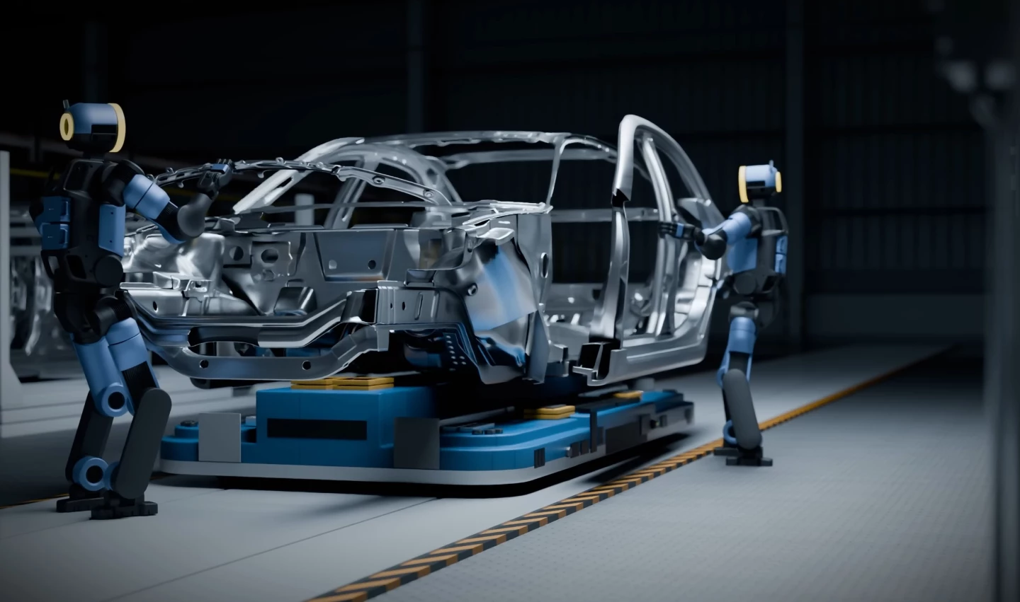 The production-ready Atlas comes with a four-hour battery, which it can swap out for a fresh one in under three minutes