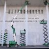 New signage, The Donald J. Trump and The John F. Kennedy Memorial Center For The Performing Arts, is unveiled on the Kennedy Center, Friday, Dec. 19, 2025, in Washington.