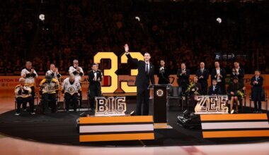 Bruins retire No. 33 jersey of Hall of Famer Zdeno Chara
