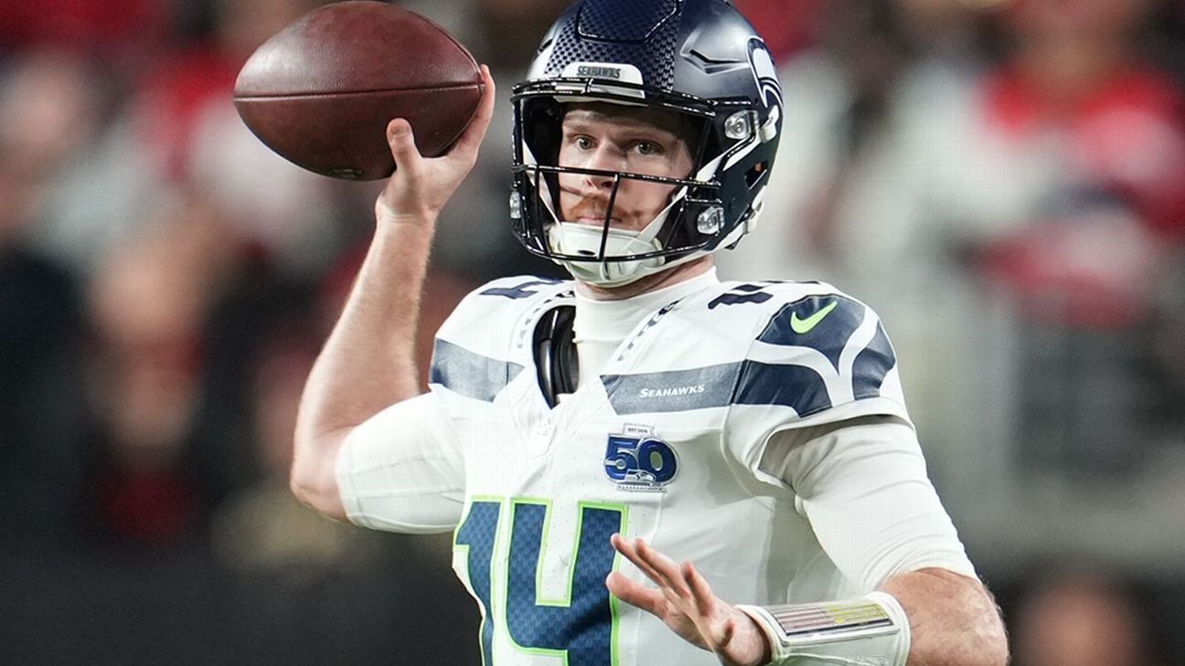 Seahawks QB Sam Darnold active for playoff game vs. 49ers