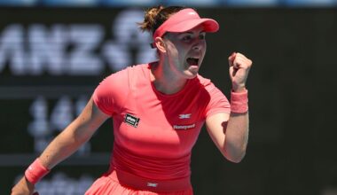 Talia Gibson is first Aussie to win a match in the tournament