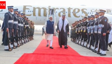 Breaking News Live updates: PM Modi receives UAE prez Nahyan at airport; on short 2-hr trip to India