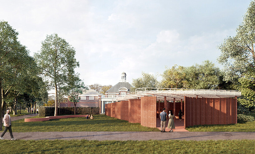 LANZA atelier reveals curving brick design for the 2026 serpentine pavilion