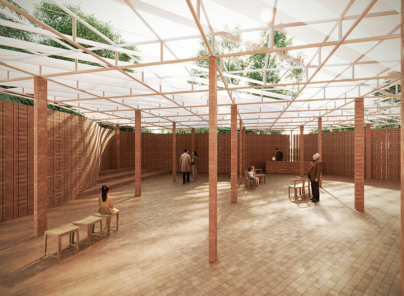 LANZA atelier reveals curving brick design for the 2026 serpentine pavilion