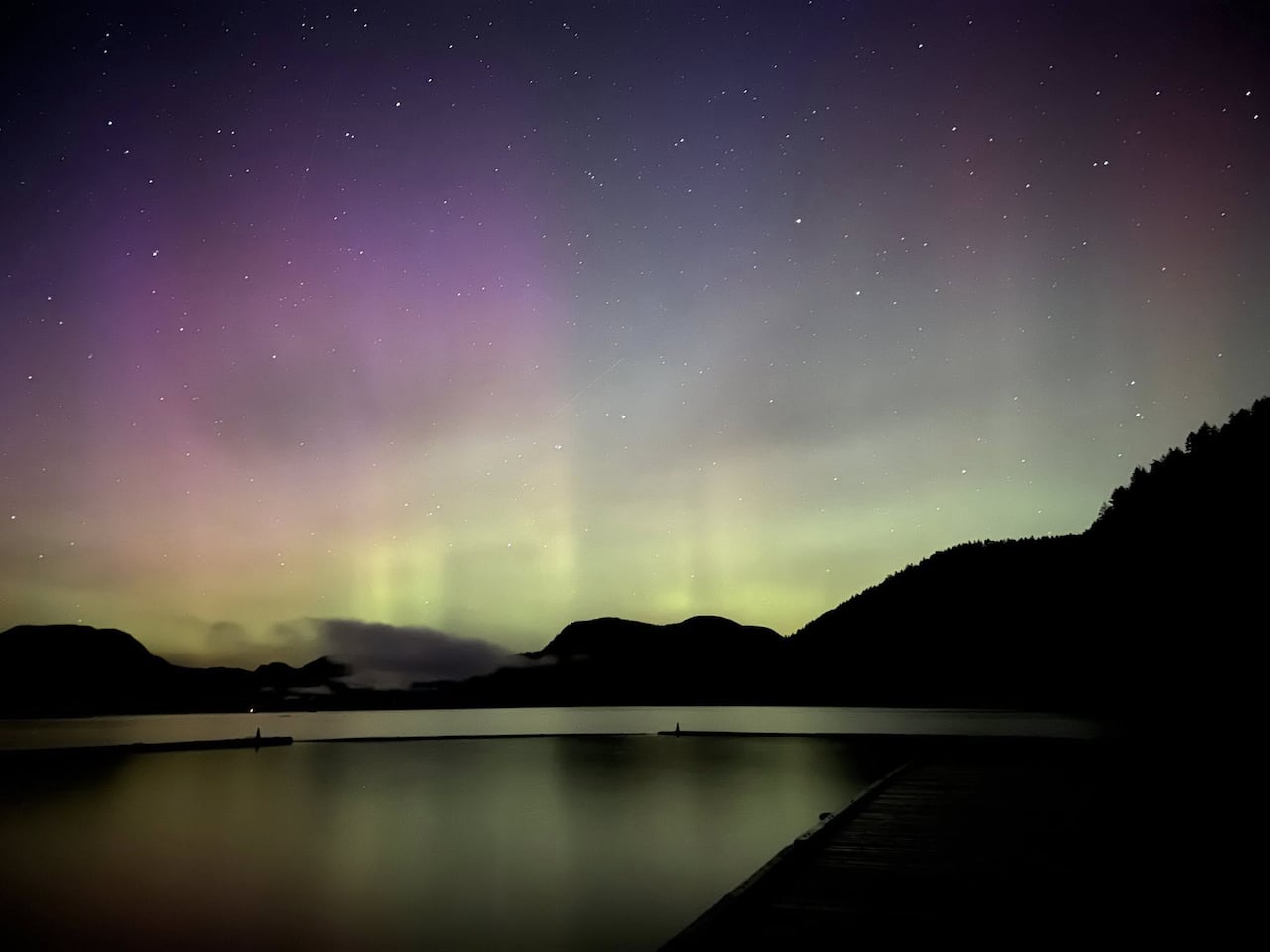 A northern lights display.