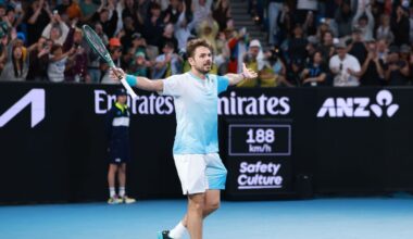 Stan Wawrinka makes rare Slam third round for a 40-year-old