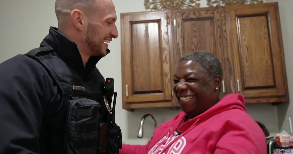 A grief-filled woman spent months sleeping in the cemetery where her husband is buried. Then "an angel" came to her rescue.