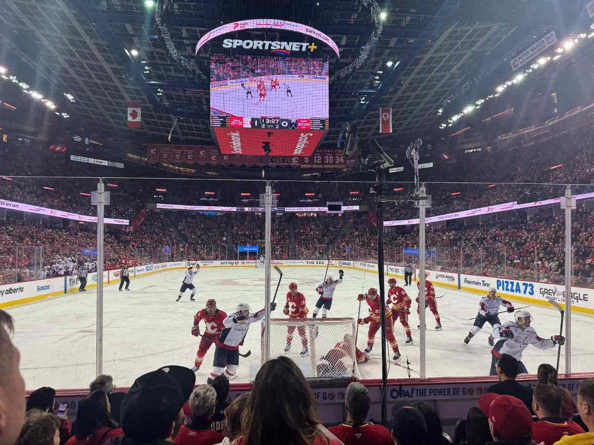 Caps beat Flames 3-1, end four-game losing streak
